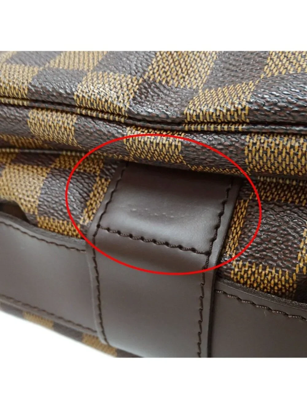 Louis Vuitton Damier Shoulder Bag Naviglio Brown